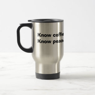 Mug De Voyage Aucun café, aucune paix. Connaissez le café,