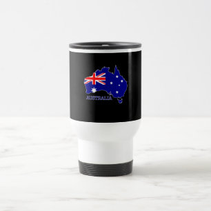 Mug De Voyage Australie Drapeau Australien Carte Voyage