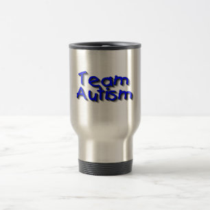 Mug De Voyage Autisme d'équipe (bleu)