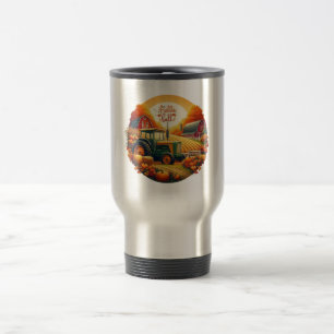 Mug De Voyage Automne rustique/vintage sur la ferme