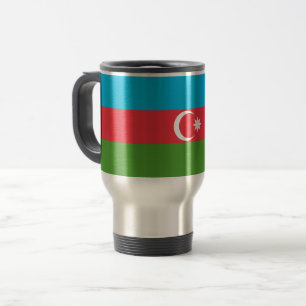 Mug de voyage avec Drapeau d'Azerbaïdjan
