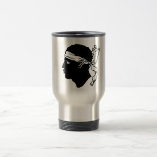Mug de voyage avec Drapeau de Corse, France