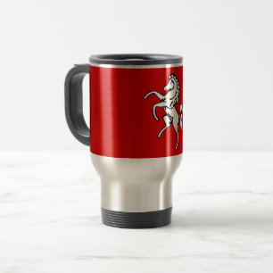Mug de voyage avec Drapeau de Kent, Angleterre