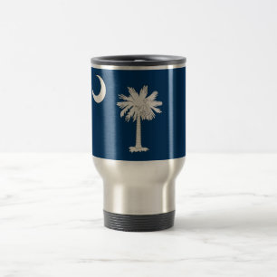 Mug de voyage avec Drapeau de la Caroline du Sud -