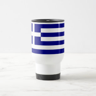 Mug de voyage avec drapeau de la Grèce