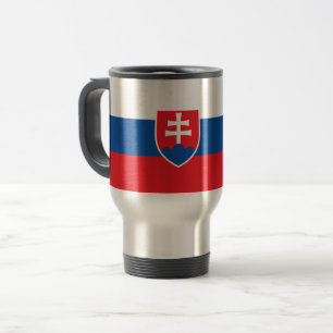 Mug de voyage avec drapeau de la Slovaquie