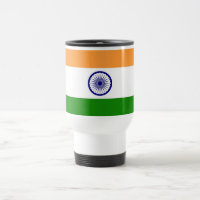 Mug de voyage avec drapeau de l'Inde