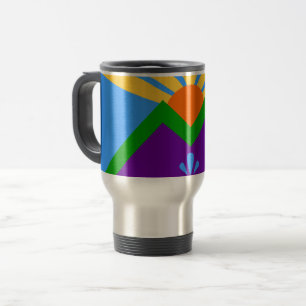 Mug de voyage avec drapeau de Manitou Springs