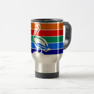 Mug de voyage avec drapeau de Saint-Pétersbourg