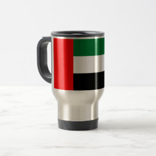 Mug de voyage avec Drapeau des Emirats Arabes Unis