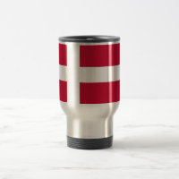 Mug de voyage avec drapeau du Danemark