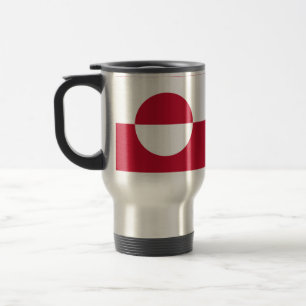 Mug de voyage avec drapeau du Groenland