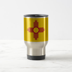 Mug de voyage avec Drapeau du Nouveau-Mexique Etat