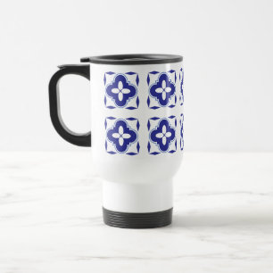 Mug De Voyage Azulejo Bleu Gras