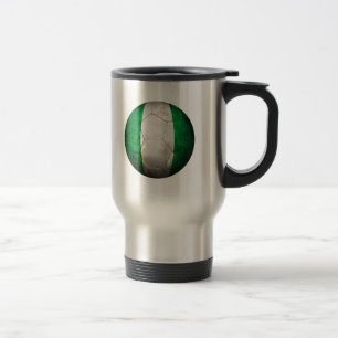 Mug De Voyage Ballon de football nigérien usé du football de