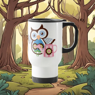 Mug De Voyage bande dessinée Chouette de voyage