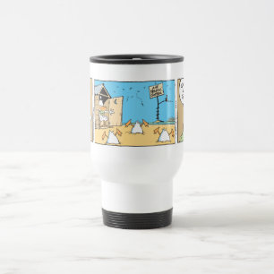 Mug De Voyage Bande dessinée de contrôle du trafic aérien