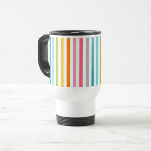 Mug De Voyage Bandes arc-en-ciel estivales