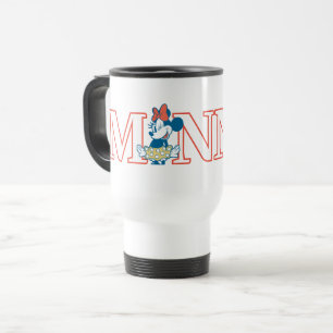 Mug De Voyage Bannière de nom Minnie classique