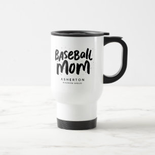Mug De Voyage Baseball maman tendance noir type personnalisé