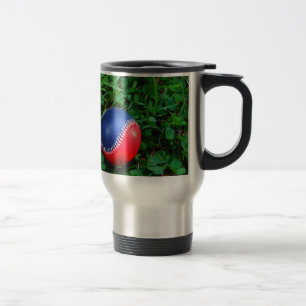Mug De Voyage Baseball Rouge et Bleu avec Stitch Blanc