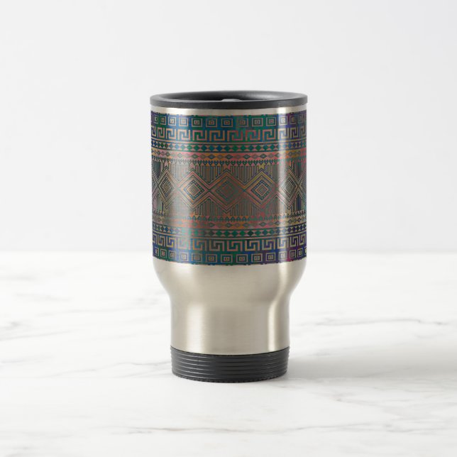 Mug De Voyage Beau cool coloré Aztec motif géométrique  (Centre)