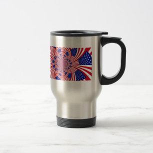 Mug De Voyage Beau drapeau américain Extraordinaire Kaleidoscope