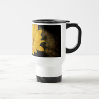 Beautiful Sunflower with Dark Brown Background