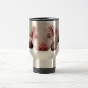 Mug De Voyage Bébé mignon porc Voyage café Mug