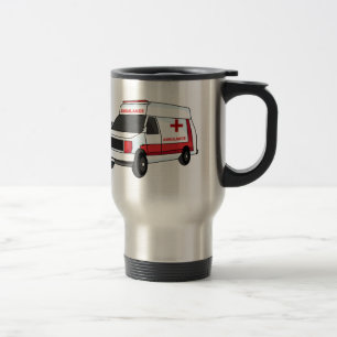 Mug De Voyage Belle ambulance rouge caricature van