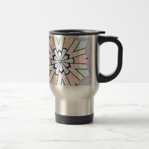 Mug De Voyage Belle Impression Géométrique Pastel Extraordinaire