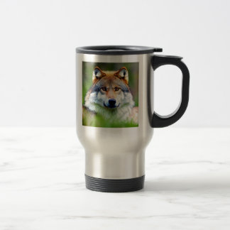 Mug De Voyage Belle tête de loup Peinture
