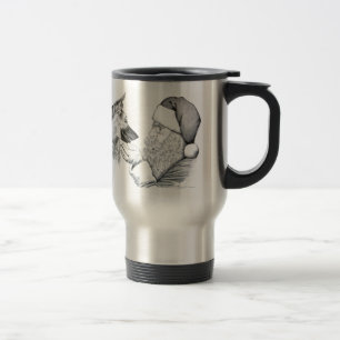 Mug De Voyage Berger allemand et Père Noël