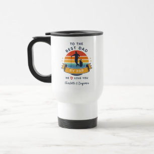 Mug De Voyage Best Dad By Par Retro Fête des pères Enfants Photo