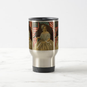 Mug De Voyage Betsy Ross Premier drapeau américain Portrait Vint