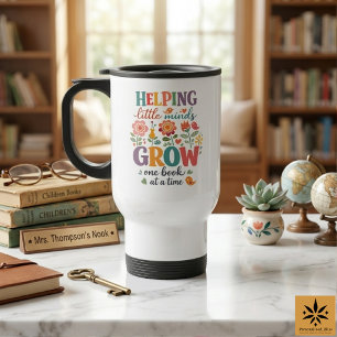 Mug De Voyage Bibliothécaire Scolaire Personnalisé École Heure