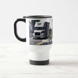Mug De Voyage Big Rig Camion de transport blanc pour camions et