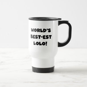 Mug De Voyage Black Text Meilleurs T-shirts et cadeaux Lolo
