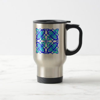 Mug De Voyage Bleu celtique du noeud 3