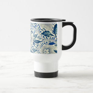 Mug De Voyage Bleu Vintage Floral Asiatique : Chinoiserie Antiqu
