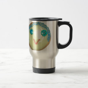 Mug De Voyage Blue Hair Emoji Art Imprimer/Graphique