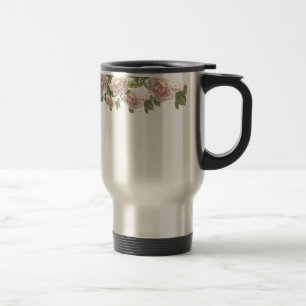 Mug De Voyage Blushing Ivory Peach Rose