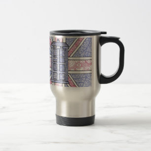 Mug De Voyage Boîte de police britannique et drapeau d'Union