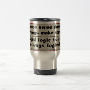 Mug De Voyage Bon sens et logique