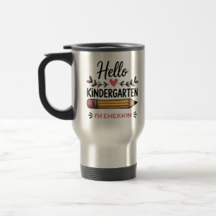 Mug De Voyage Bonjour maternelle personnalisé retour à l'école