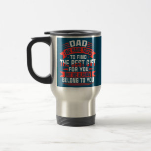 Mug De Voyage Bonne Fête des pères Meilleur cadeau pour papa de