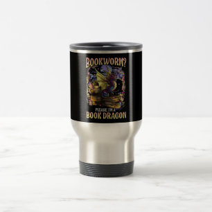 Mug De Voyage bookworm, s'il vous plaît, je m'occupe d'un drago