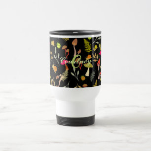 Mug de voyage botanique de champignons