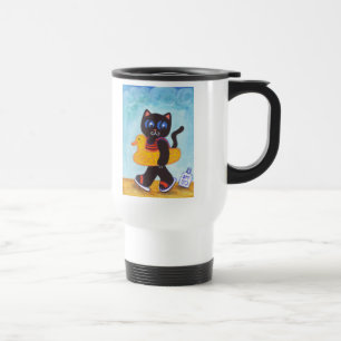 Mug De Voyage Bouchon de chat de plage
