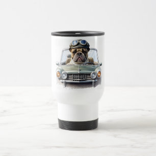 Mug De Voyage Bouledogue français Oldtimer Bulldog Fête des Père